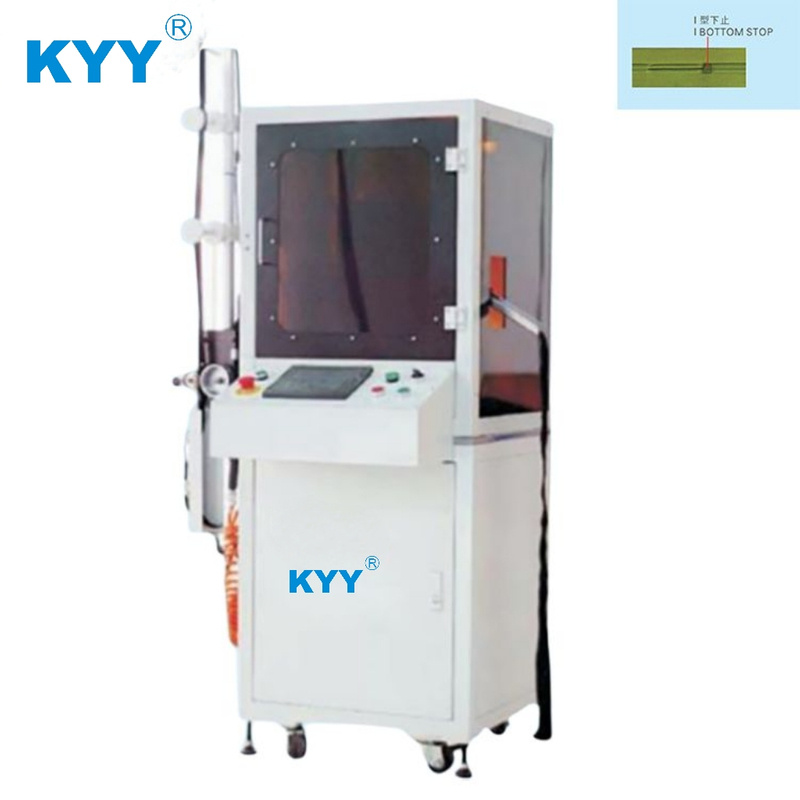KYY Auto Nylon Wire I Type Bottom Stop Welding Zipper Machine by Computer 