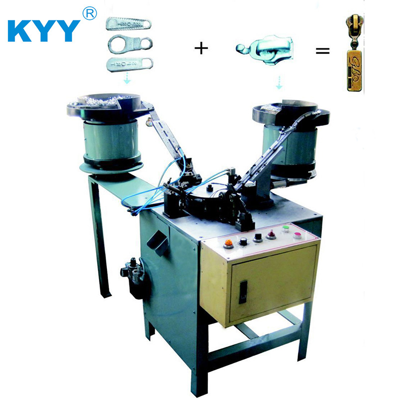 KYY High Quality Zipper Slider Hook And Fancy Puller Assembly Making Machine China