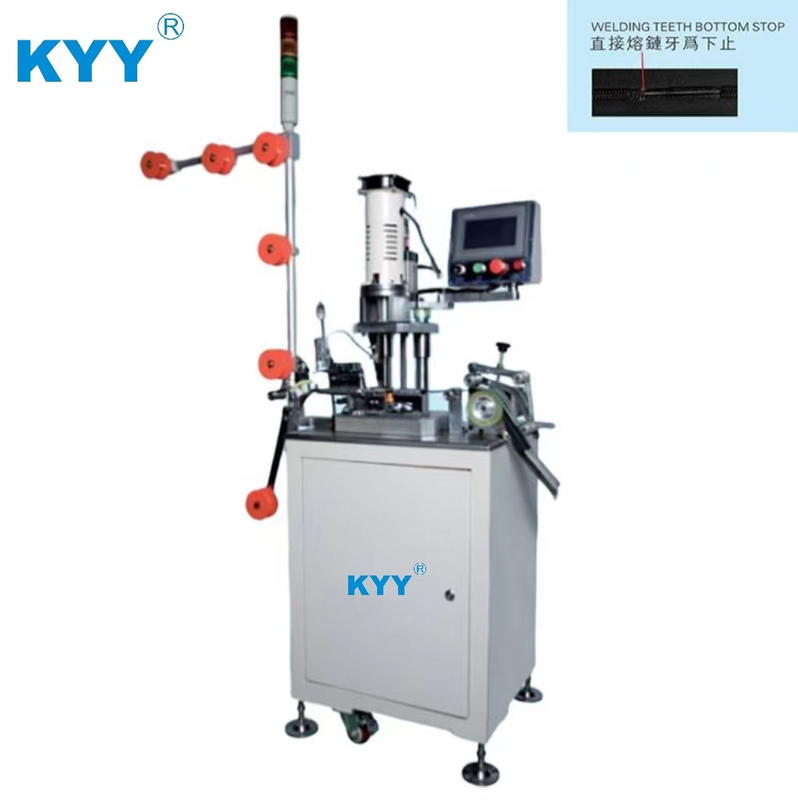 KYY Auto NC Nylon Welding Bottom Stop Waterproof Zipper Making Machine