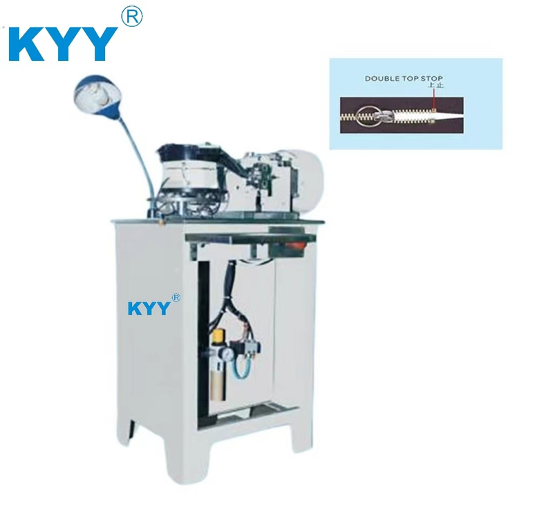 KYY Semi-auto Metal U Particle Type Top Stop Zipper China Machine