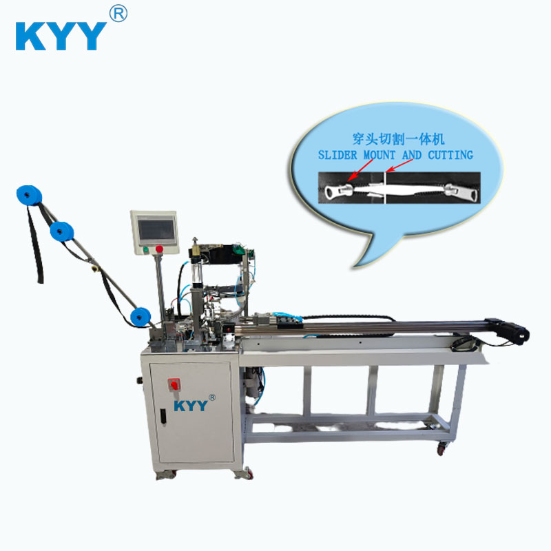 Automatic Slider Mounting Cutting Machine, Nylon Zipper Making Machine, CFC Zipper Machine, Zipper Bag Machine