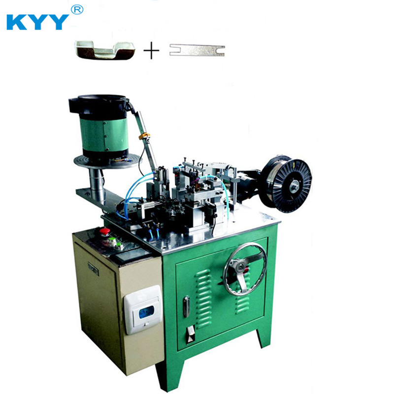 KYY Hot Sales Zipper Slider Accessories Straight Spring Cap Making Machine
