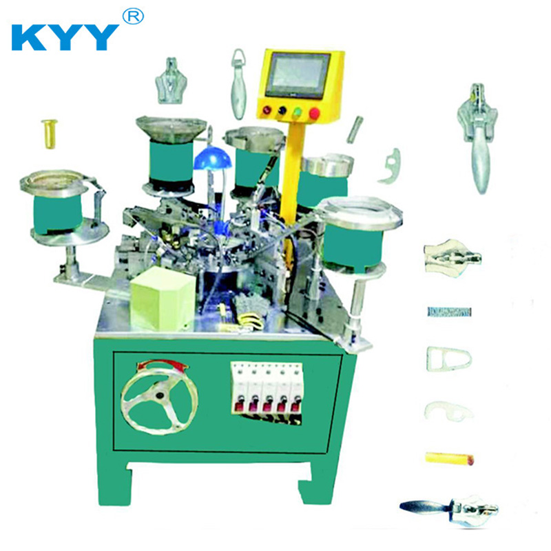 KYY High Quality Invisible Hidden Secret Metal Zipper Slider Assembly Making Machine Price